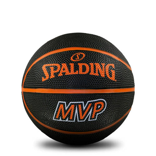 Spalding MVP Mini Indoor/Outdoor All Surface Rubber Basketball Size 1 Black