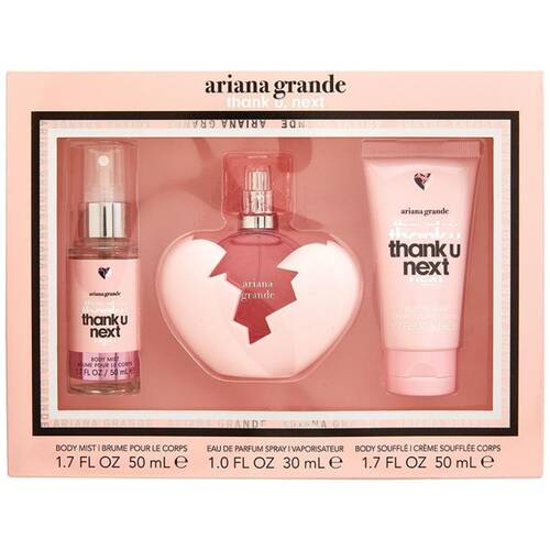 3pc Ariana Grande Thank U Next Women 30ml EDP 50ml Body Souffle 50ml Body Mist 