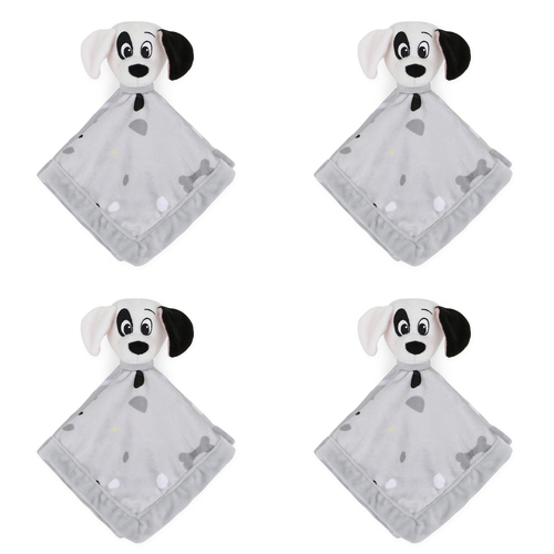 4PK Disney Dogs Print Security Blanket Baby Nursery Decor