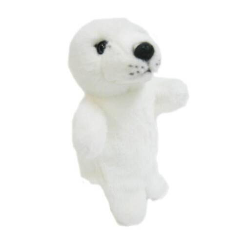 Seal White Hand Puppet (D) Kids 25cm Soft Toy 3y+