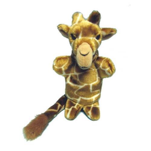 Giraffe L/Tail Puppet (D) Kids 25cm Soft Toy 3y+