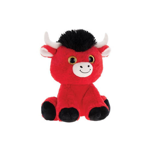 Hunter Leisure Buster Red Bull Plush 25cm Kids Stuffed Animal Toy
