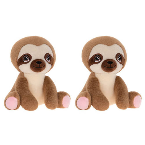 2PK Hunter Leisure Brown Sloth Soft Plush 22.5cm Kids Stuffed Animal Toy