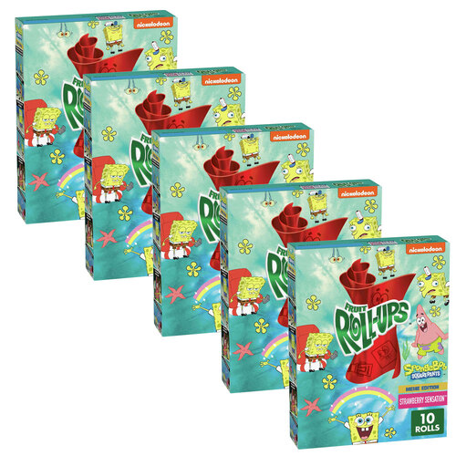 50pc Fruit Roll-Ups Flavoured Snack 141g - Strawberry Sensation