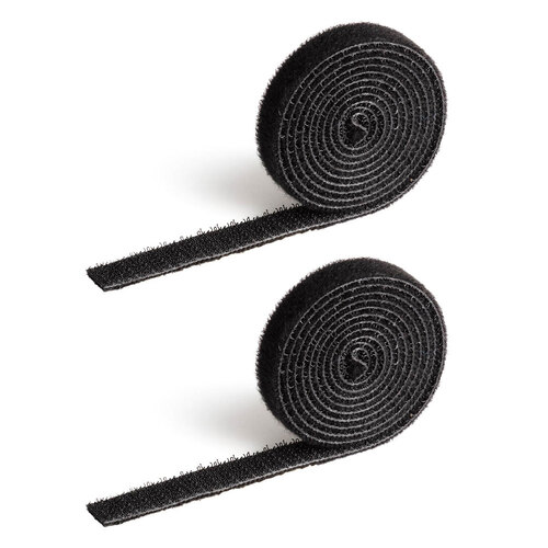 2x Durable Cavoline 1cm Self-Grip Cable Tape - Black