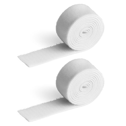 2x Durable Cavoline 3cm Self-Grip Cable Tape - White