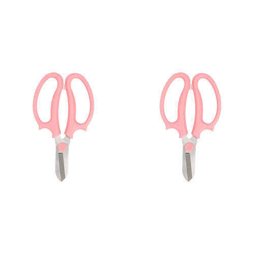 2PK Annabel Trends Flower Scissors Leaves/Herbs Trimmer 18cm - Pink