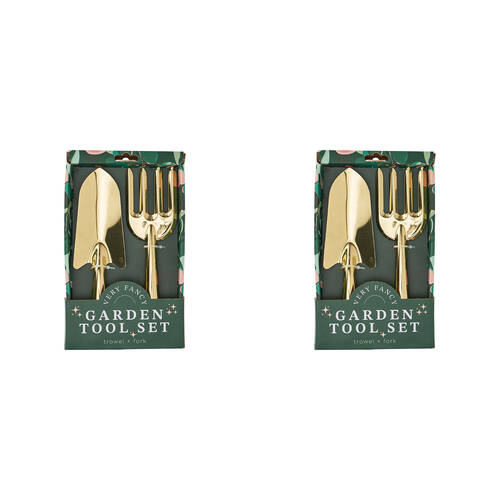 4pc Annabel Trends Garden Tool Trowel/Fork Set - Gold