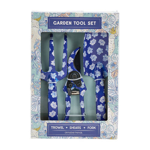 3pc Annabel Trends Garden Tool Shear/Trowel/Fork Set - Hello Cockie