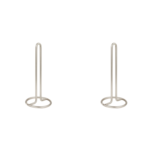 2PK Spectrum Euro Kitchen Roll Paper Towel Holder - Satin