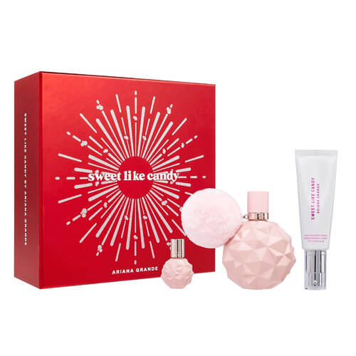 3pc Ariana Grande Sweet Like Candy 100ml EDP 50ml Body Cream 7.5ml EDP