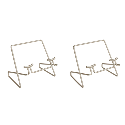 2PK Spectrum Euro Tablet & Cookbook Stand 15x20cm - Satin