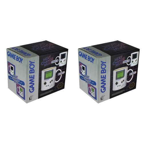2PK Nintendo Game Boy 295ml Heat Change Coffee Mug w/ Handle