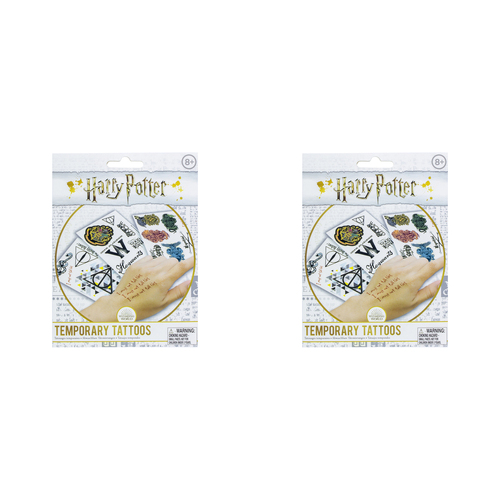 2PK Harry Potter Temporary Tattoos Kids/Children Body Art 8y+