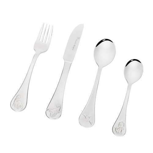 4pc Stanley Rogers Children's Cutlery Set Dinosaurs