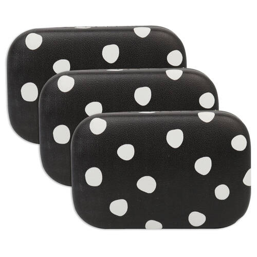 3PK Wicked Sista Adoradot Rectangle Jewellery Hard Cover Travel Case 8.5x2.5cm