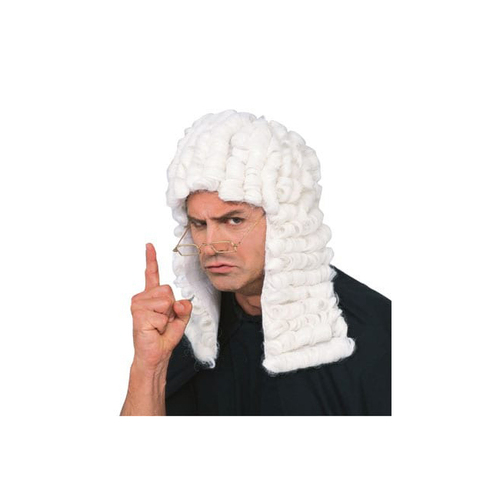 Rubies Judge Fabric Wig Costume Accessory Adult White