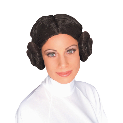 Star Wars Princess Leia Wig Costume Accessory Adult Black