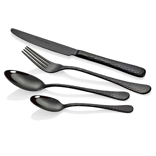 Stanley Rogers Bolero Onyx 24pc Cutlery Family Dinner Set
