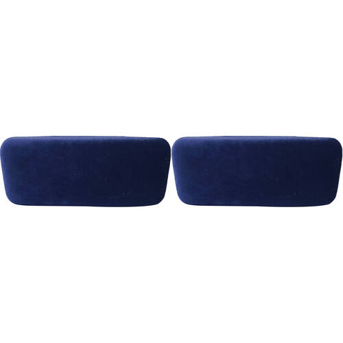 2PK Wicked Sista Velvet Polyester Eyewear Case 16x7cm - Navy