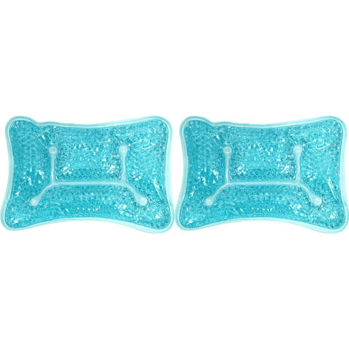 2PK Wicked Sista Gel Bead Relax Hot/Cold Pack Compress Pillow 225x160mm Aqua