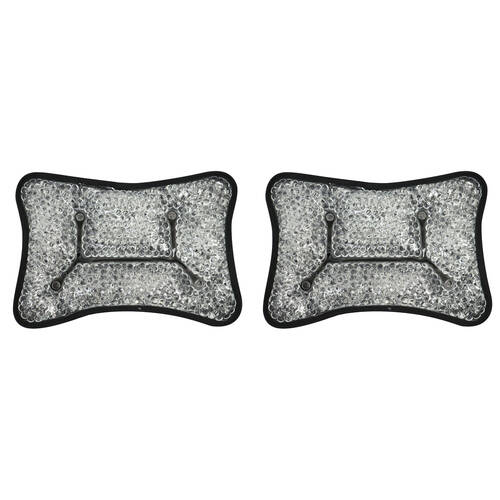 2PK Wicked Sista Gel Bead Relax Hot/Cold Pack Compress Pillow 225x160mm Black