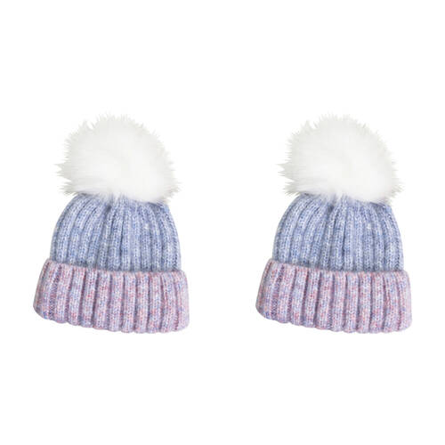 2PK Wicked Sista Acrylic Tabitha Beanie One Size Winter Hat