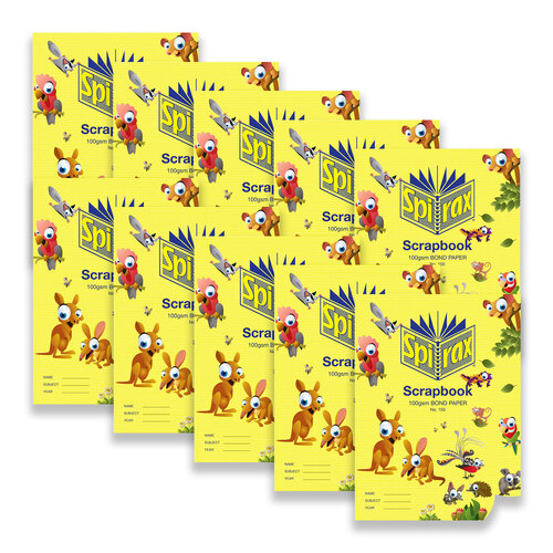 10pc Spirax 977 Super Size Blank Scrapbook 100GSM 64-Pages