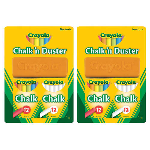 2PK Crayola Chalk N Duster