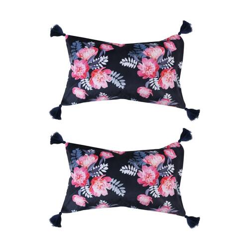 2PK Wicked Sista Inflatable Beach Pillow Peony Dreams Waterproof Spa Comfort