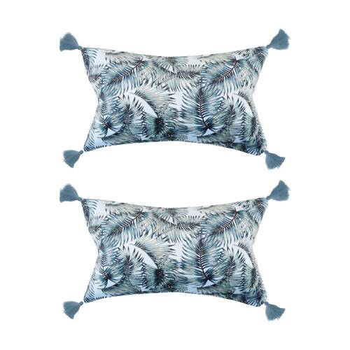 2PK Wicked Sista Inflatable Beach Pillow Tropical Leaves Waterproof Spa Comfort