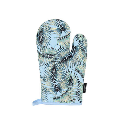 Wicked Sista Oven Mitt Kitchen Gloves 17x29cm - Tropical Leaves