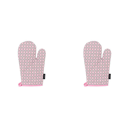 2PK Wicked Sista Oven Mitt Kitchen Gloves 17x29cm - Overlap Geo