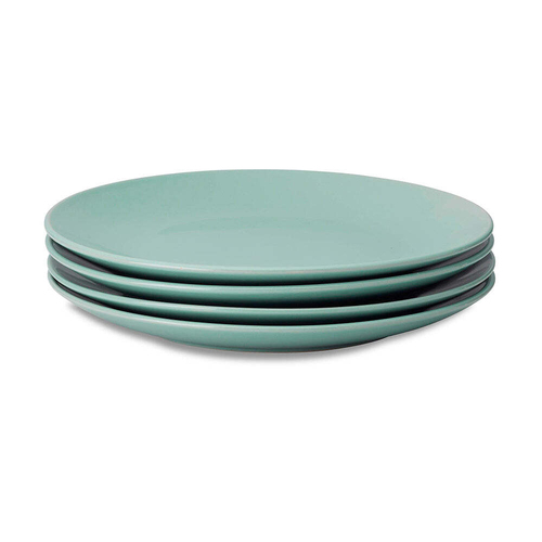 4pc Wiltshire Eucalypt Everyday Dining Glazed Stoneware Dinner Plates Set 27cm