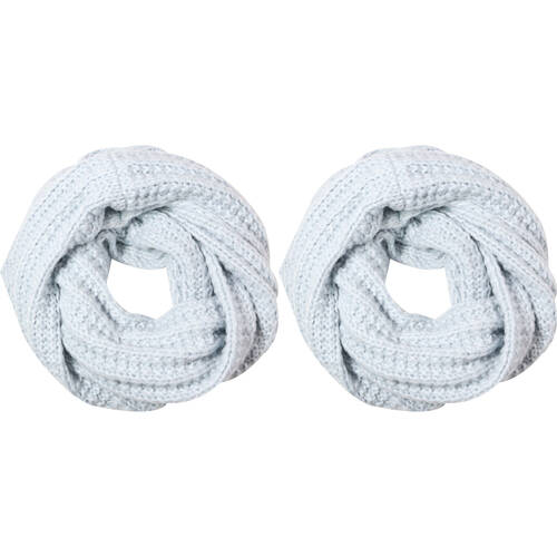 2PK Wicked Sista Acrylic Chloe Snood Neck Warmer One Size - Pale Blue