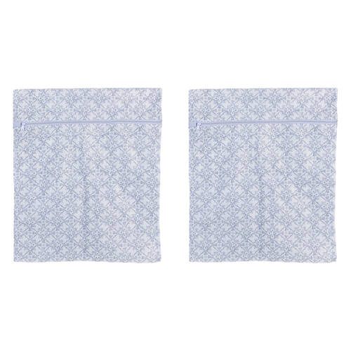 2PK Wicked Sista Casablanca Delicate Laundry Mesh Wash Bag w/ Zip Lock 40x50cm