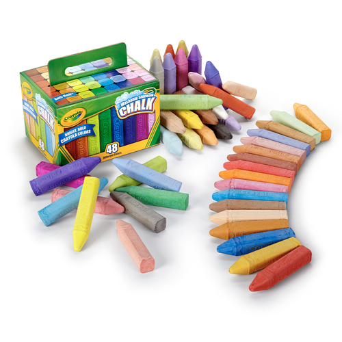 48pc Crayola Washable Sidewalk Chalk 3+