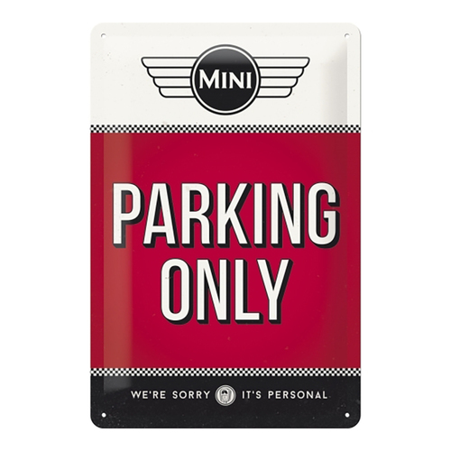 Nostalgic Art Medium Metal Sign Mini Parking Only 20x30cm