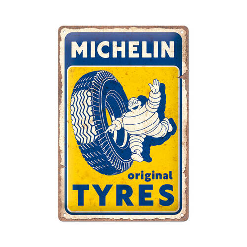 Nostalgic-Art Medium Metal Sign Michelin Original Tyres 20x30cm