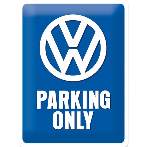 Nostalgic Art VW Parking Only 30x40cm Large Metal Tin Sign