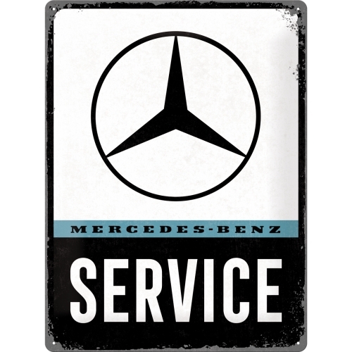 Nostalgic Art Mercedes-Benz Service 30x40cm Large Metal Tin Sign