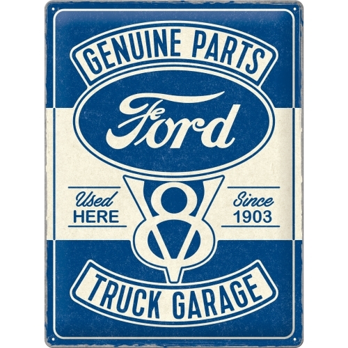 Nostalgic Art Ford V8 Truck Garage Special Edition 30x40cm Large Tin Sign
