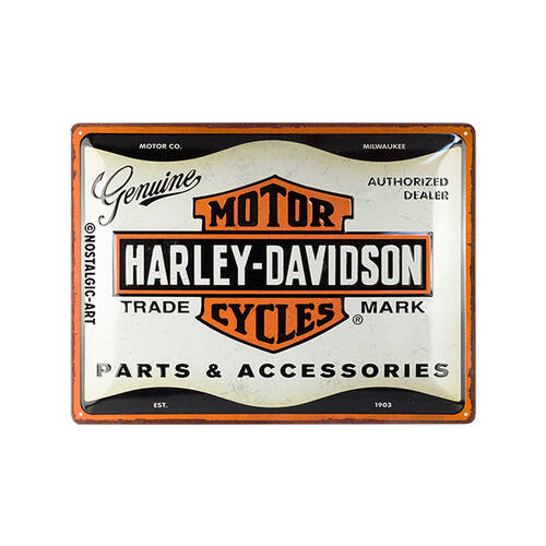 Nostalgic-Art Harley Parts & Accessories Metal Decorative Sign Large 30x40x0.5cm