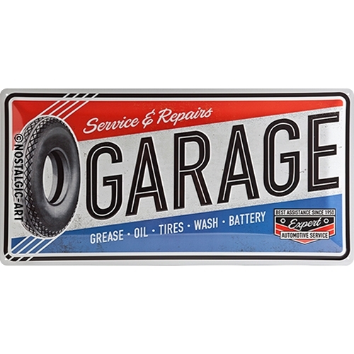 Nostalgic Art Garage Wall Decor 25x50cm Metal Long Sign