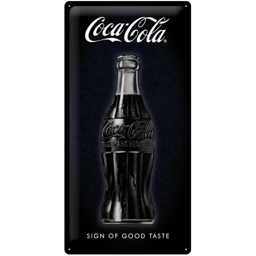 Nostalgic Art Coke Sign Of Good Taste 25x50cm Metal Long Sign