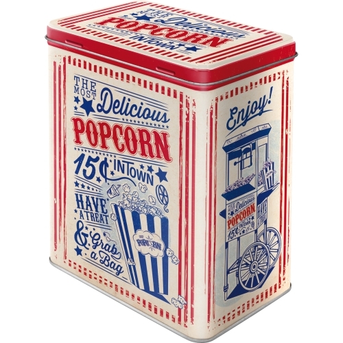 Nostalgic Art 20cm/3L Tin Box Metal Storage Popcorn Large