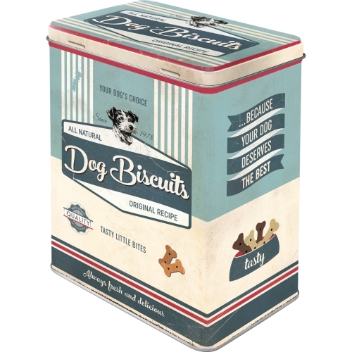 Nostalgic Art 20cm/3L Tin Box Metal Storage Dog Biscuits Large