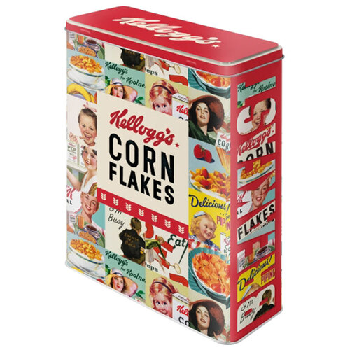 Nostalgic Art Tin Box XL Kellogg's Corn Flakes Collage