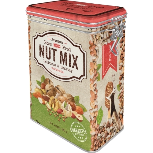 Nostalgic Art 17.5cm/1.3L Clip Top Tin Storage Nut Mix