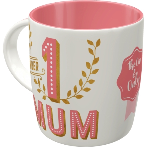Nostalgic Art Number 1 Mum Coffee/Tea Drink Cup 330ml Ceramic Mug